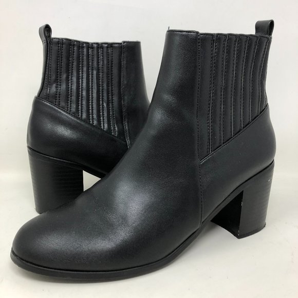 ASOS Shoes - ASOS Reform Chelsea Ankle Boots Black Ribbed Pull